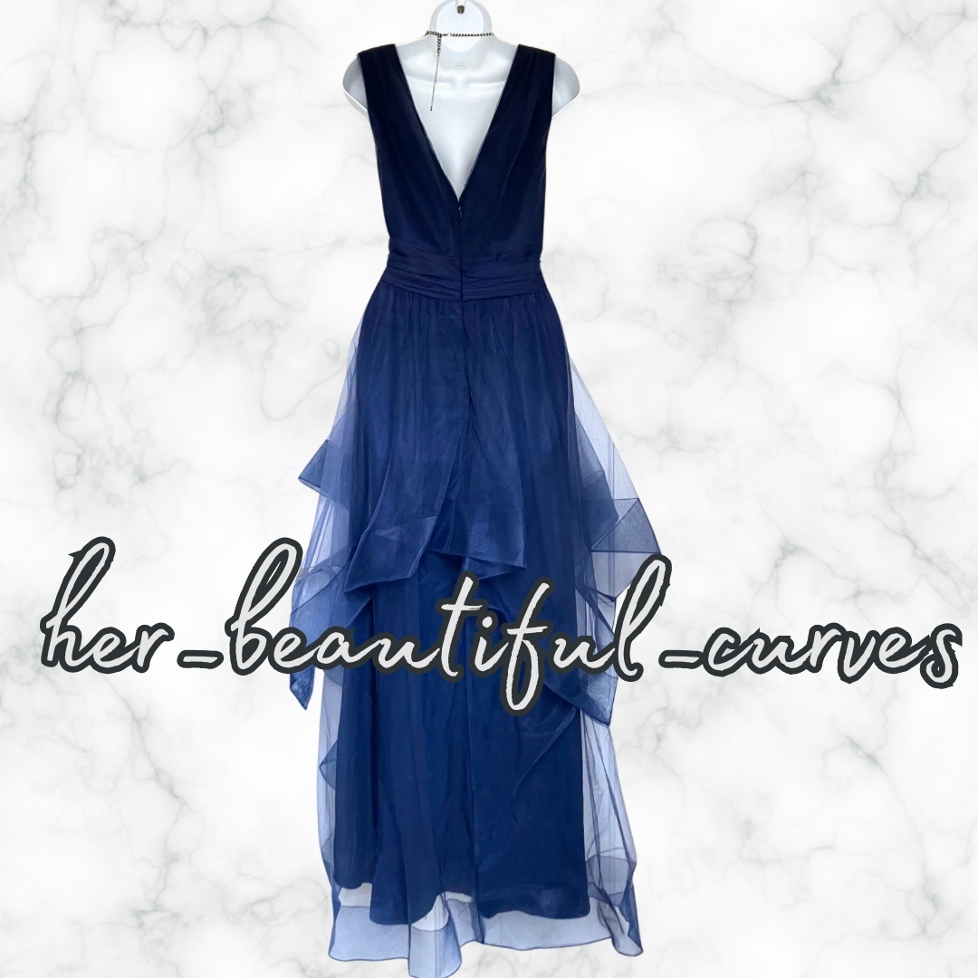 CHI CHI LONDON HI LOW WEDDING OCCASION EVENING PARTY DRESS SIZE 18