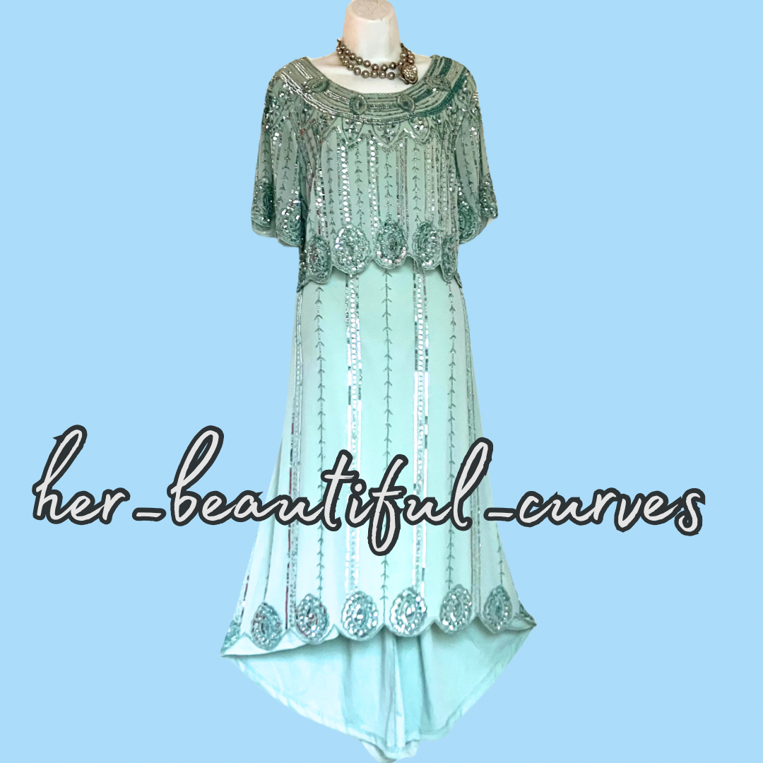 JOANNA HOPE BEADED SEQUINED HI LOW WEDDING OCCASION PARTY DRESS SIZE 18