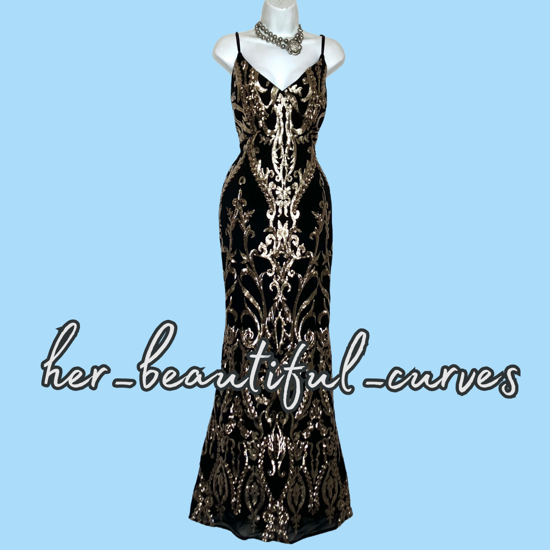 QUIZ SHIMMERING SEQUINS MAXI EVENING OCCASION PARTY DRESS SIZE 18