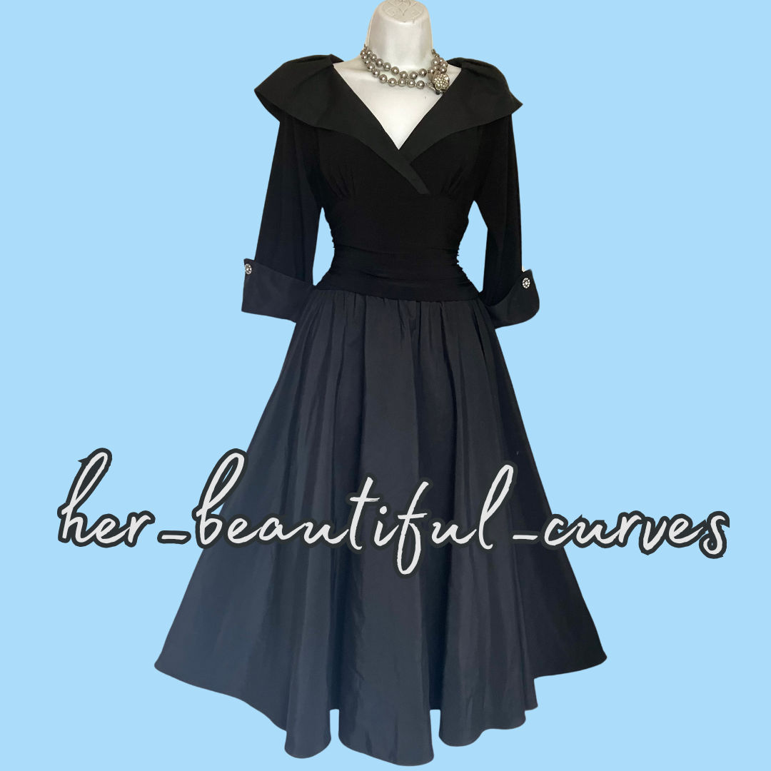 ELIZA J RICH BLACK EVENING OCCASION PARTY DRESS SIZE 12