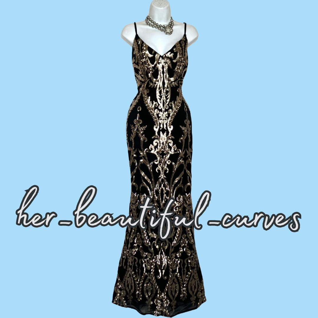 QUIZ SHIMMERING SEQUINS MAXI EVENING OCCASION PARTY DRESS SIZE 18