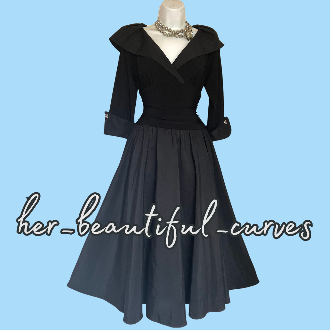 ELIZA J RICH BLACK EVENING OCCASION PARTY DRESS SIZE 12