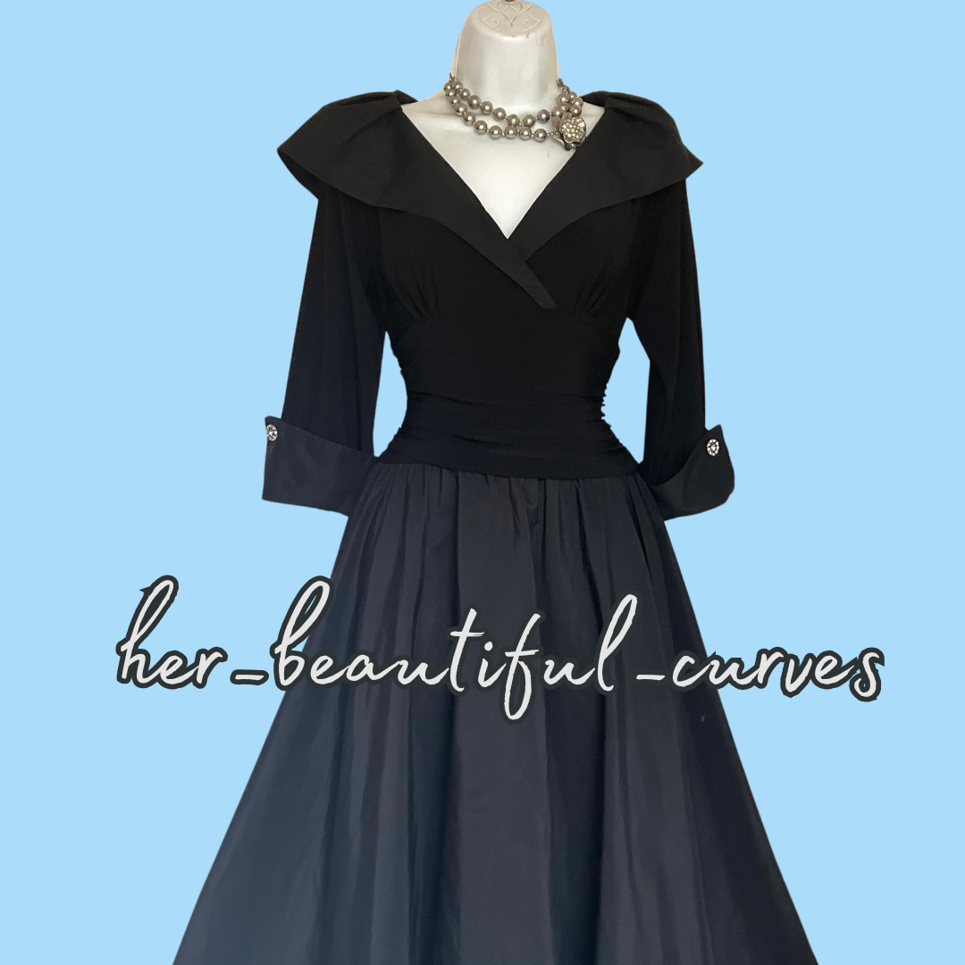 ELIZA J RICH BLACK EVENING OCCASION PARTY DRESS SIZE 12