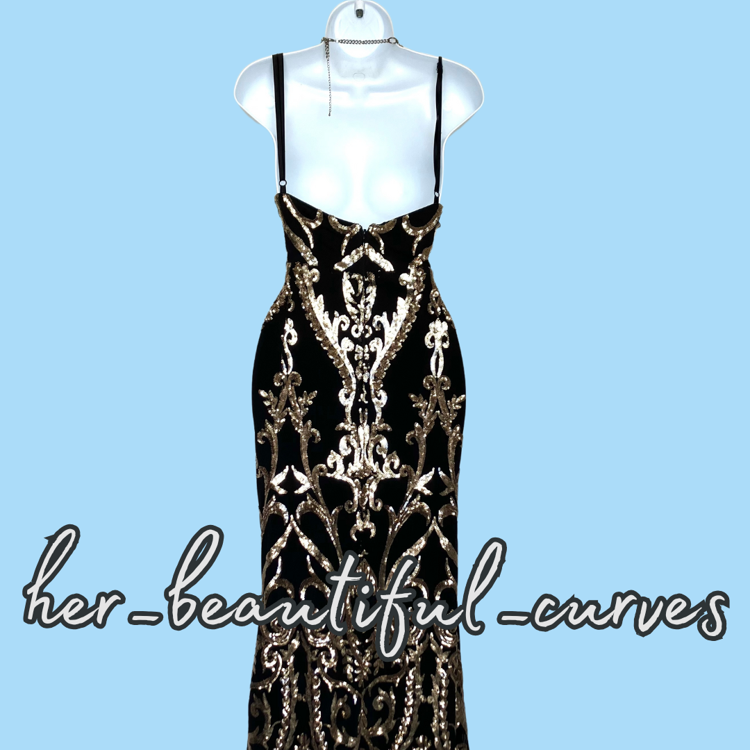 QUIZ SHIMMERING SEQUINS MAXI EVENING OCCASION PARTY DRESS SIZE 18