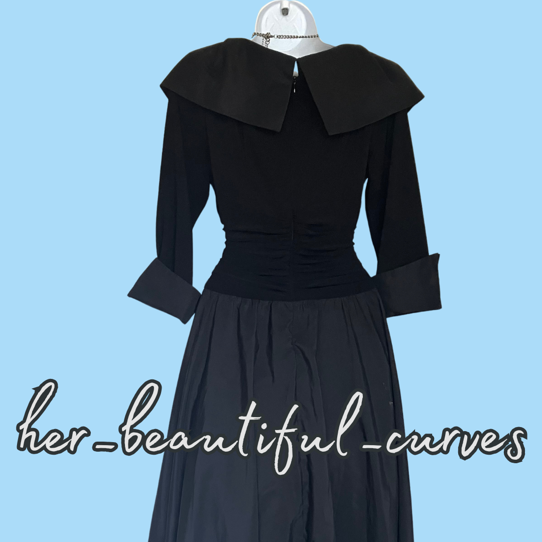 ELIZA J RICH BLACK EVENING OCCASION PARTY DRESS SIZE 12