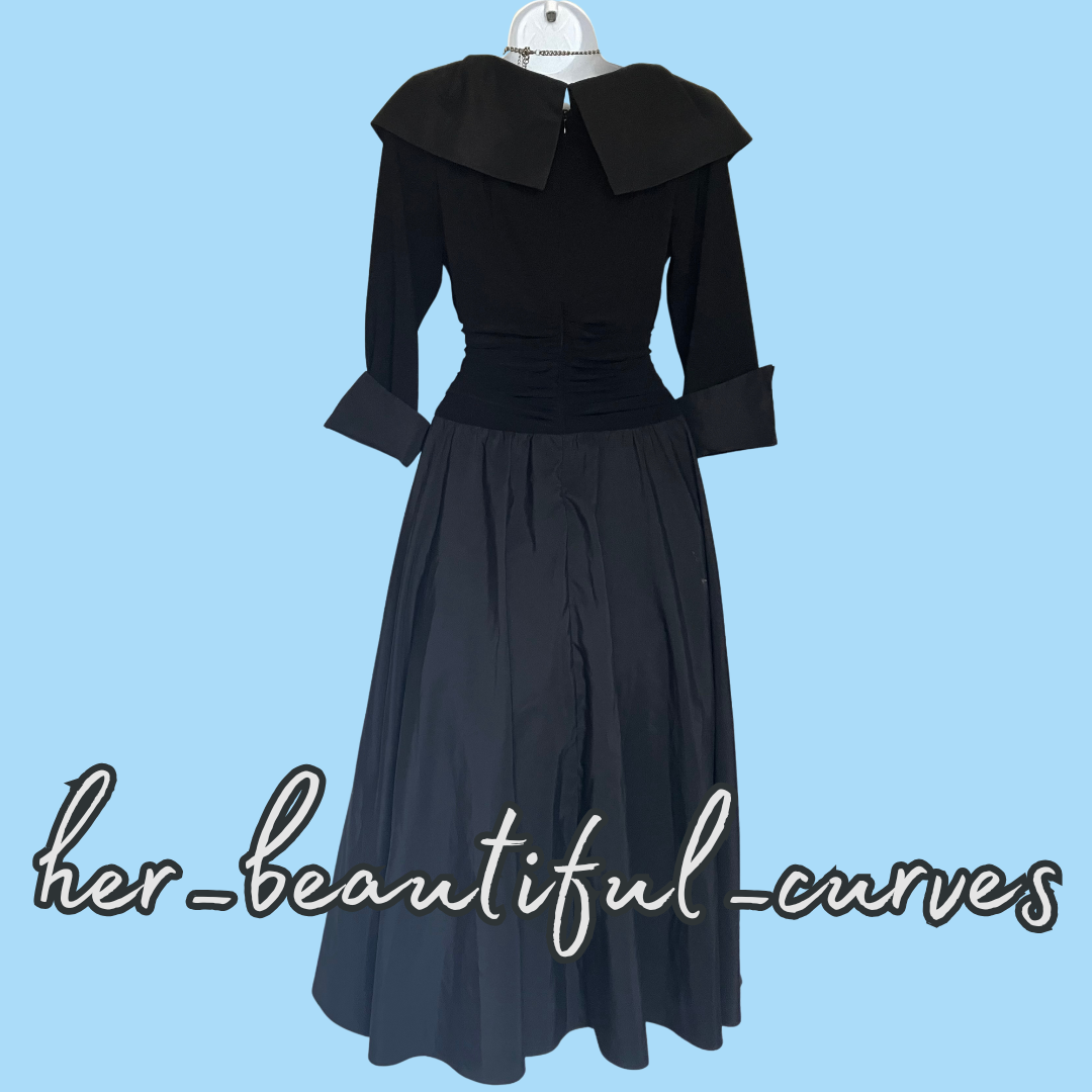 ELIZA J RICH BLACK EVENING OCCASION PARTY DRESS SIZE 12