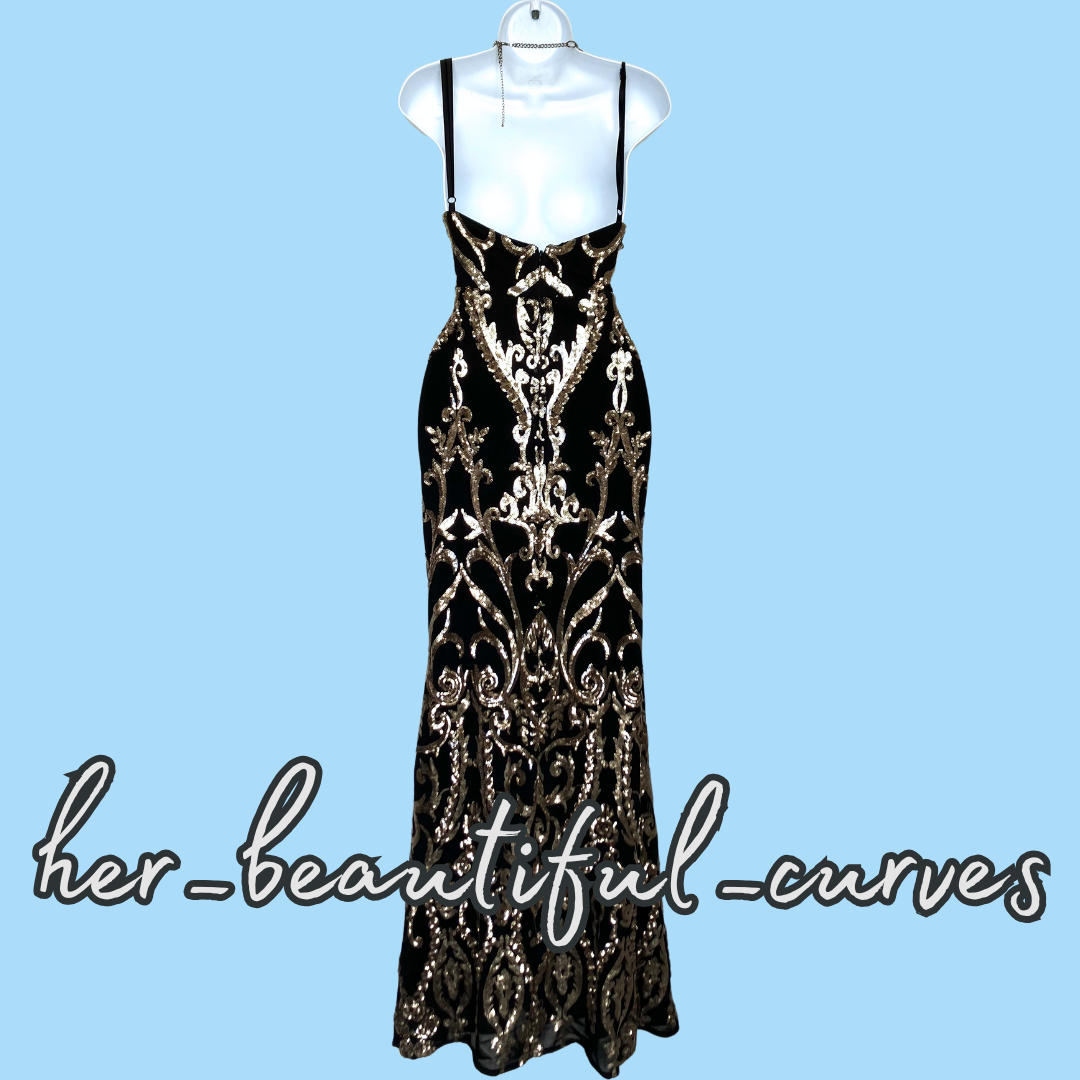 QUIZ SHIMMERING SEQUINS MAXI EVENING OCCASION PARTY DRESS SIZE 18