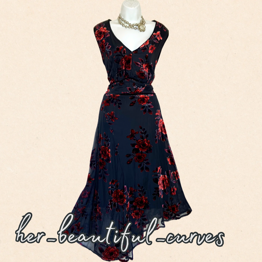 JOE BROWNS JACQUARD FLORAL WEDDING OCCASION PARTY DRESS SIZE 18