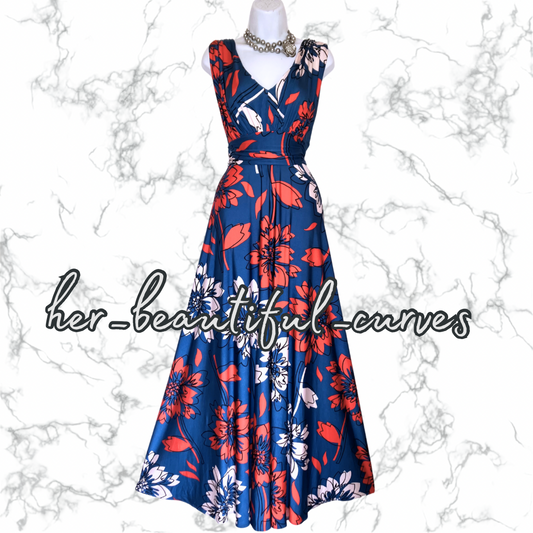 JACQUES VERT FLORAL PRINT JERSEY WEDDING OCCASION PARTY DRESS SIZE 16