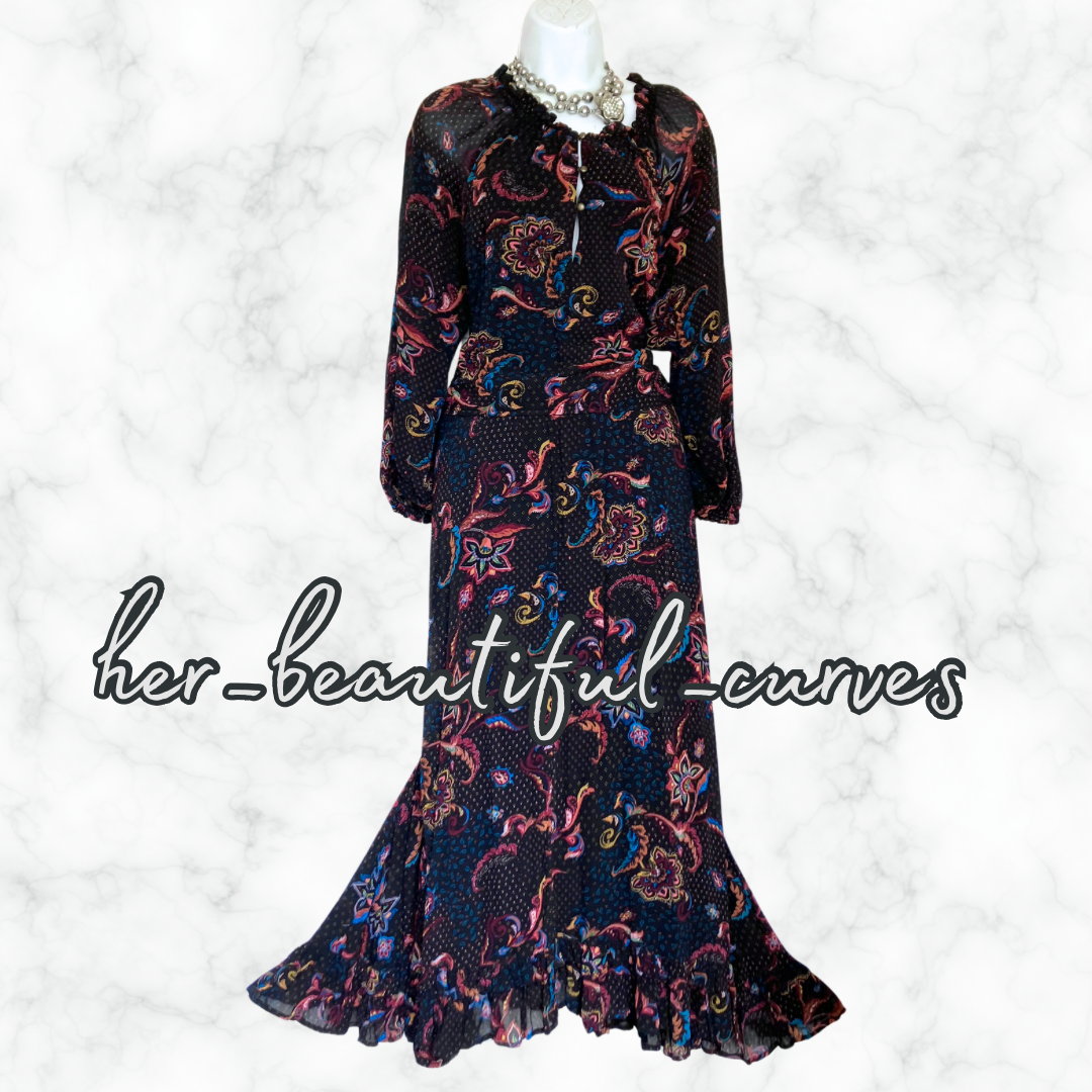 MONSOON FLORAL PRINT WEDDING OCCASION PARTY DRESS SIZE 18