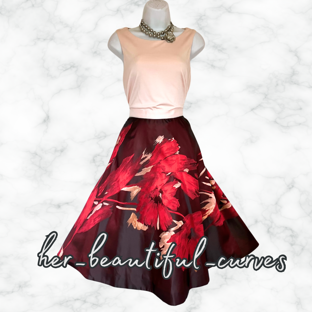COAST FLORAL PRINT WEDDING OCCASION PARTY DRESS SIZE 14 fits 12 (small fit)