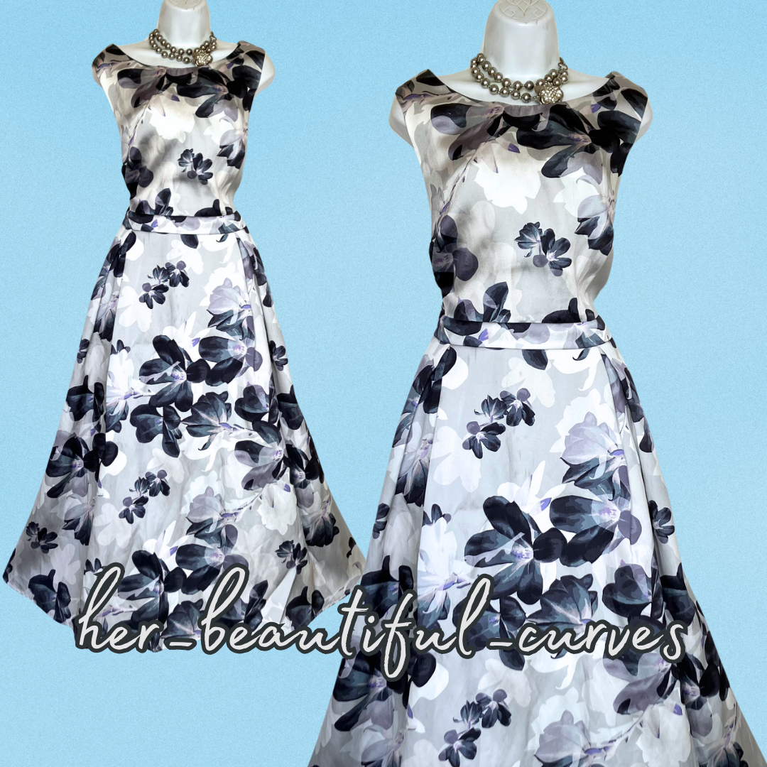 JOANNA HOPE FLORAL PRINT WEDDING OCCASION PARTY DRESS SIZE 18