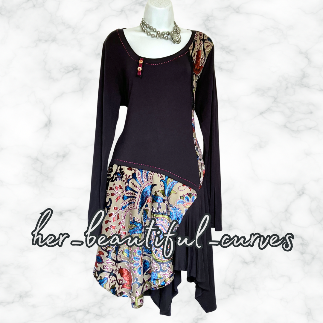 JOE BROWNS QUIRKY & UNIQUE JERSEY PARTY DRESS SIZE 18