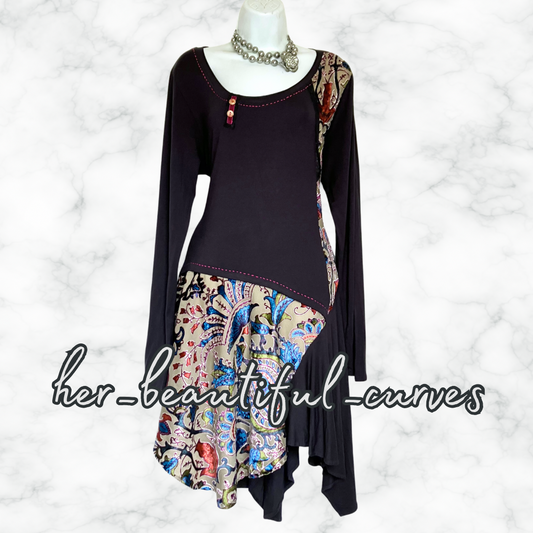 JOE BROWNS QUIRKY & UNIQUE JERSEY PARTY DRESS SIZE 18