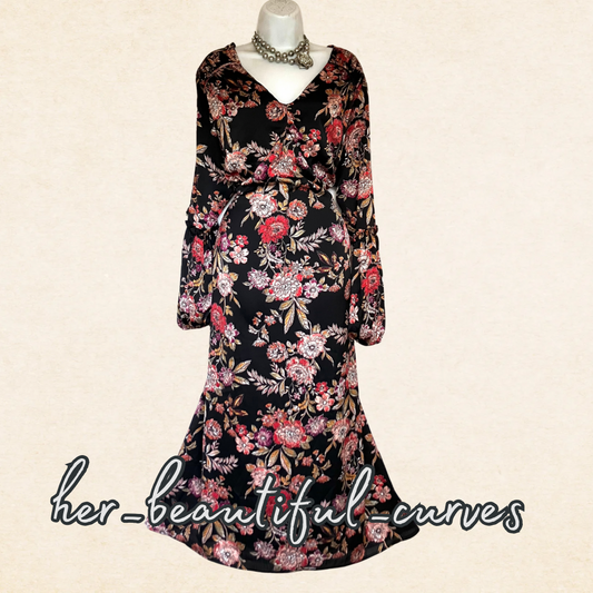 JOANNA HOPE FLORAL PRINT WEDDING OCCASION PARTY DRESS SIZE 24
