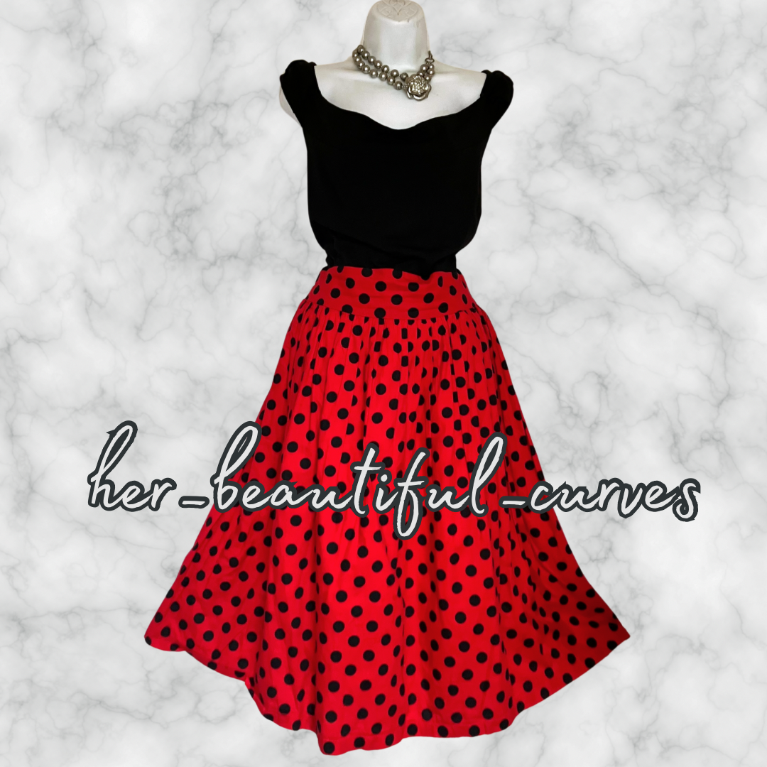 LINDY BOP POLKA DOTS VINTAGE STYLE WEDDING OCCASION PARTY DRESS SIZE 22