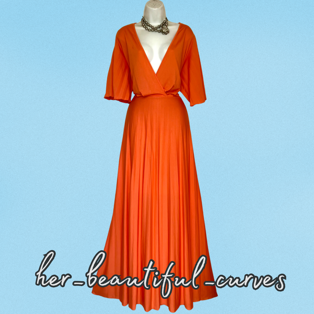 ASOS PLEATED MAXI WEDDING OCCASION PARTY DRESS SIZE 20