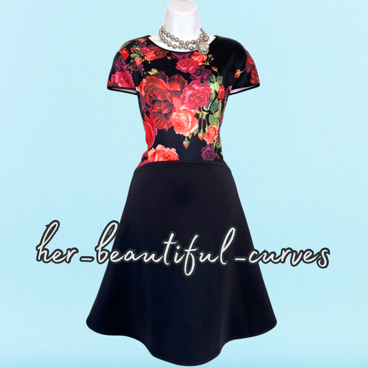 TED BAKER FLORAL PRINT WEDDING OCCASION PARTY DRESS SIZE 5 UK SIZE 16