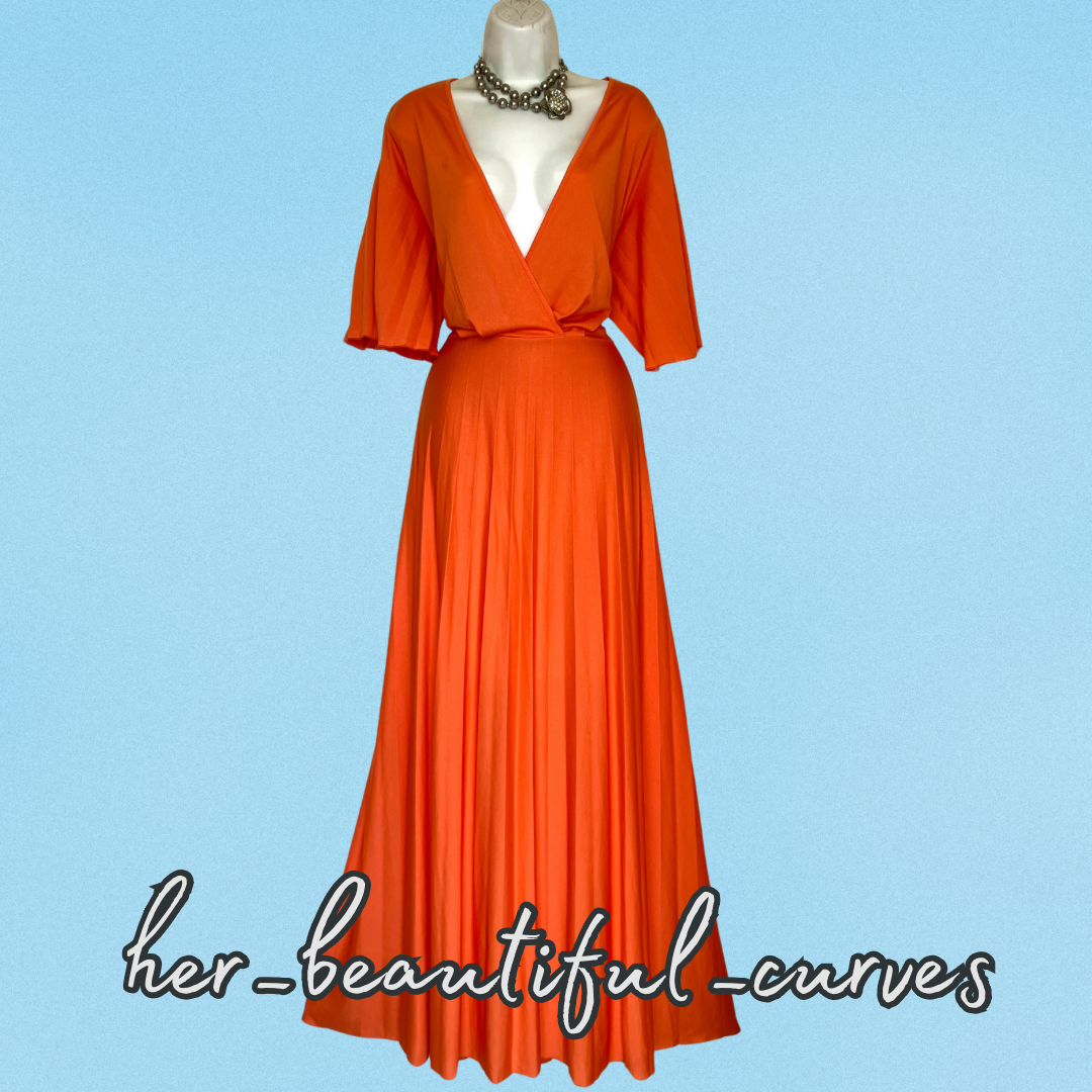ASOS PLEATED MAXI WEDDING OCCASION PARTY DRESS SIZE 20