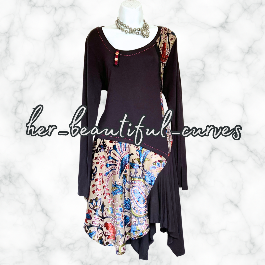 JOE BROWNS QUIRKY & UNIQUE JERSEY PARTY DRESS SIZE 18