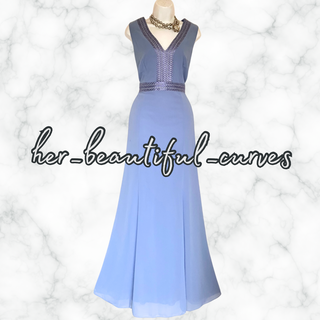MONSOON Embroidered Maxi Occasion Wedding Evening PARTY DRESS SIZE 16