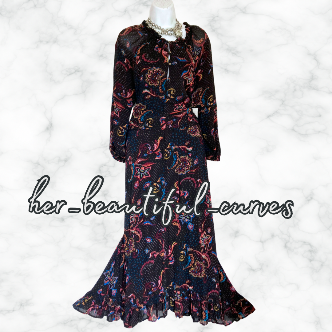 MONSOON FLORAL PRINT WEDDING OCCASION PARTY DRESS SIZE 18