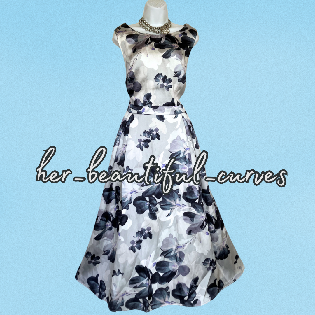 JOANNA HOPE FLORAL PRINT WEDDING OCCASION PARTY DRESS SIZE 18