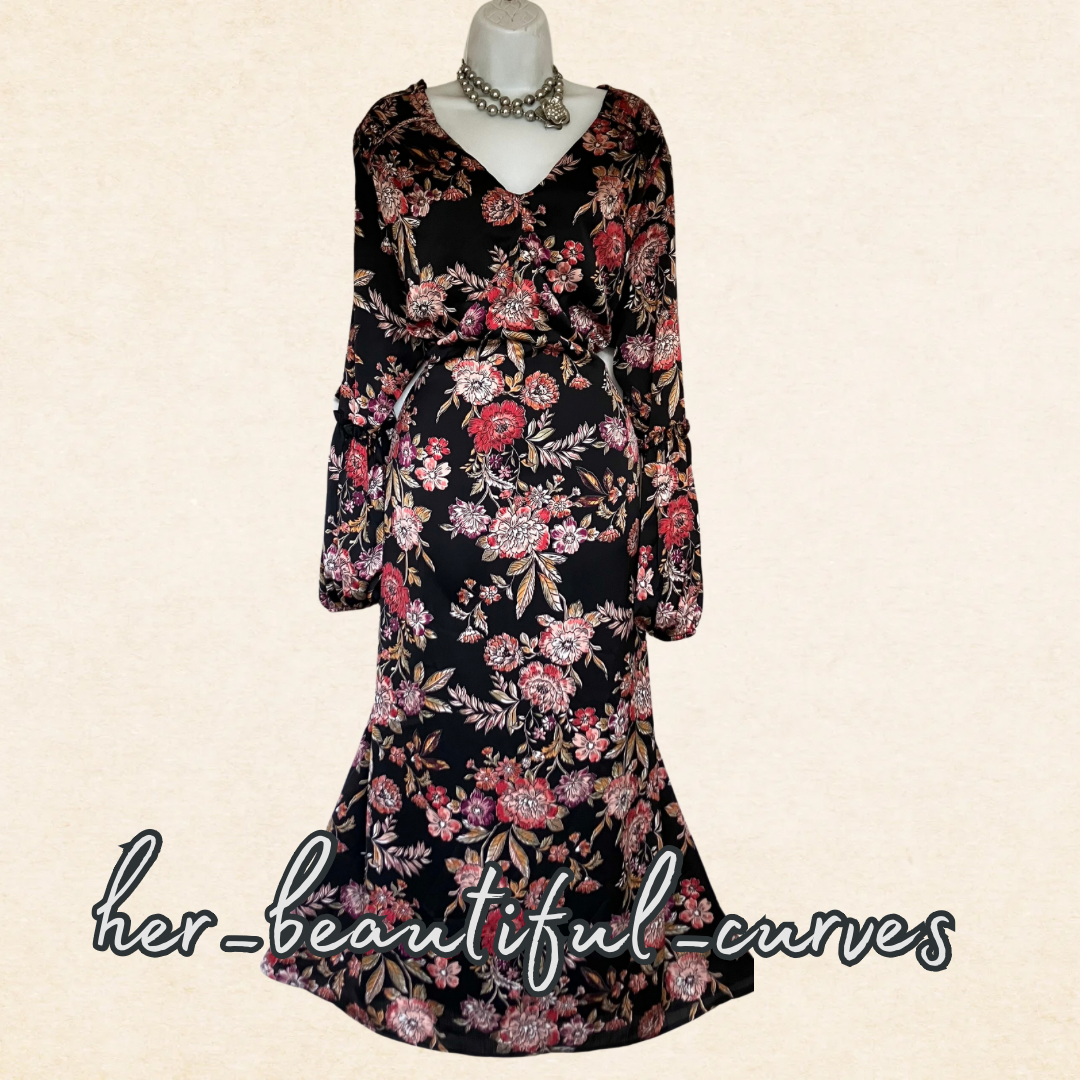 JOANNA HOPE FLORAL PRINT WEDDING OCCASION PARTY DRESS SIZE 24