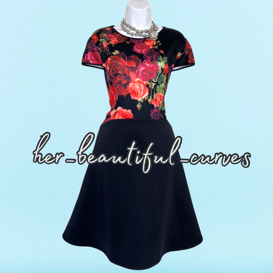 TED BAKER FLORAL PRINT WEDDING OCCASION PARTY DRESS SIZE 5 UK SIZE 16