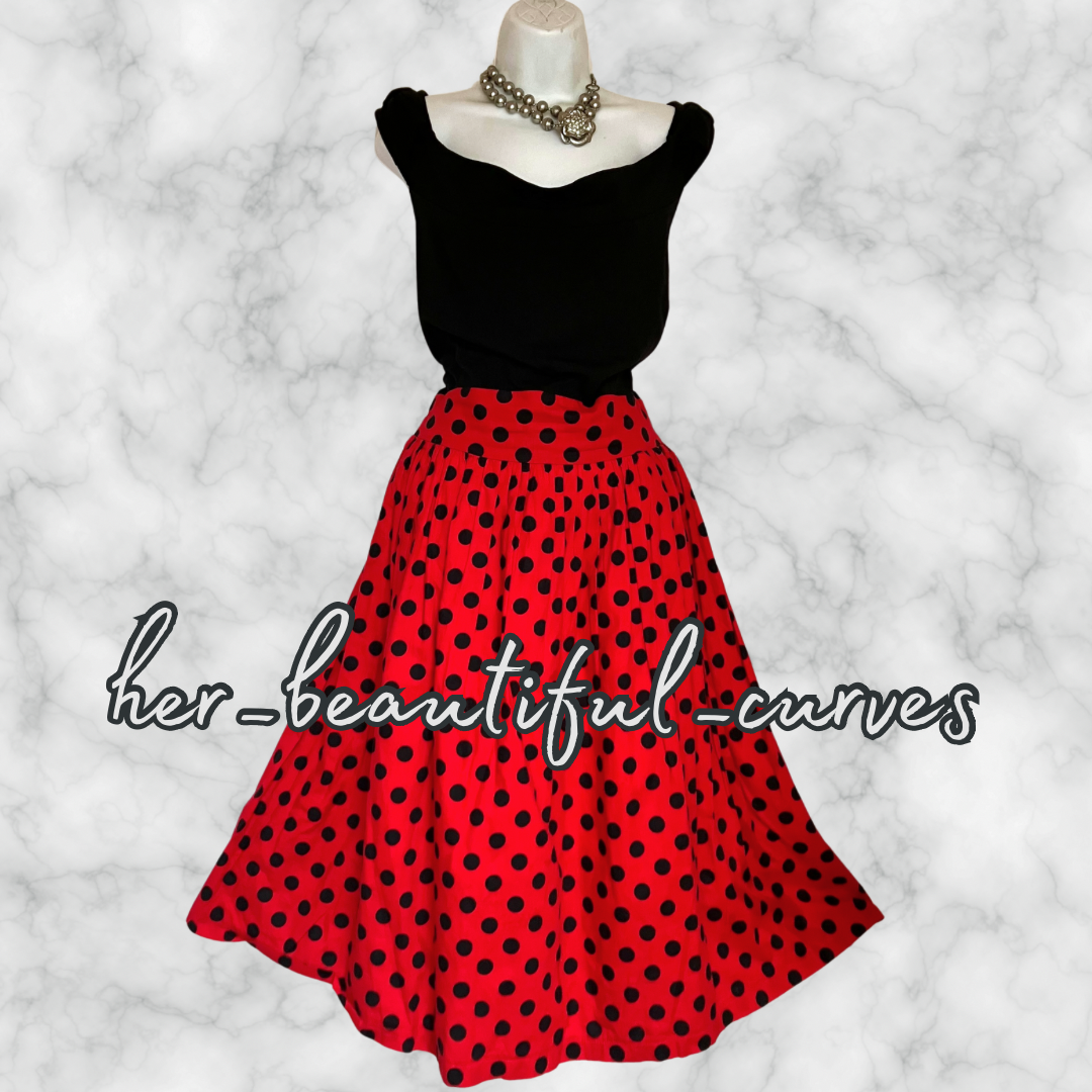 LINDY BOP POLKA DOTS VINTAGE STYLE WEDDING OCCASION PARTY DRESS SIZE 22