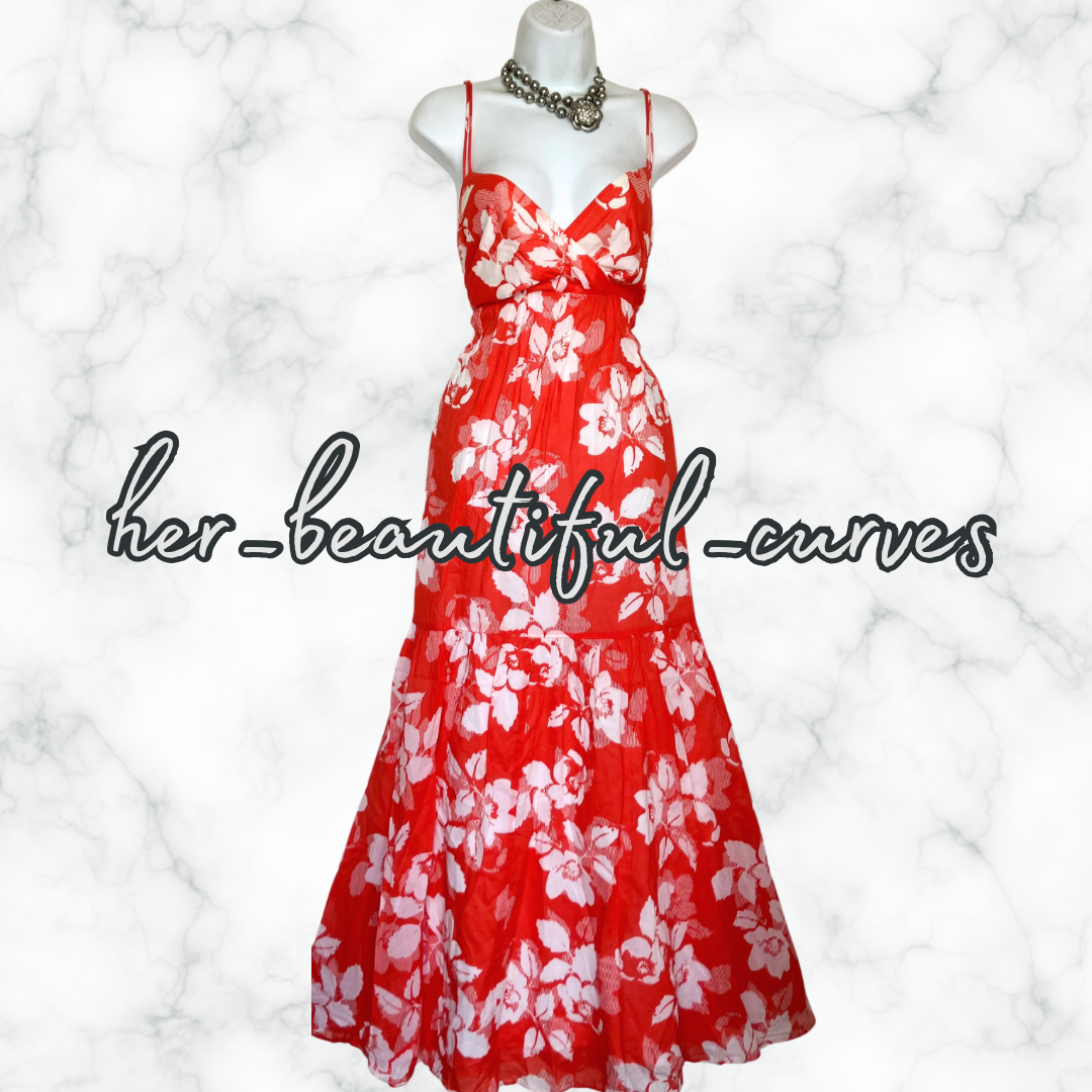 MONSOON FLORAL PRINT WEDDING OCCASION PARTY DRESS SIZE 16