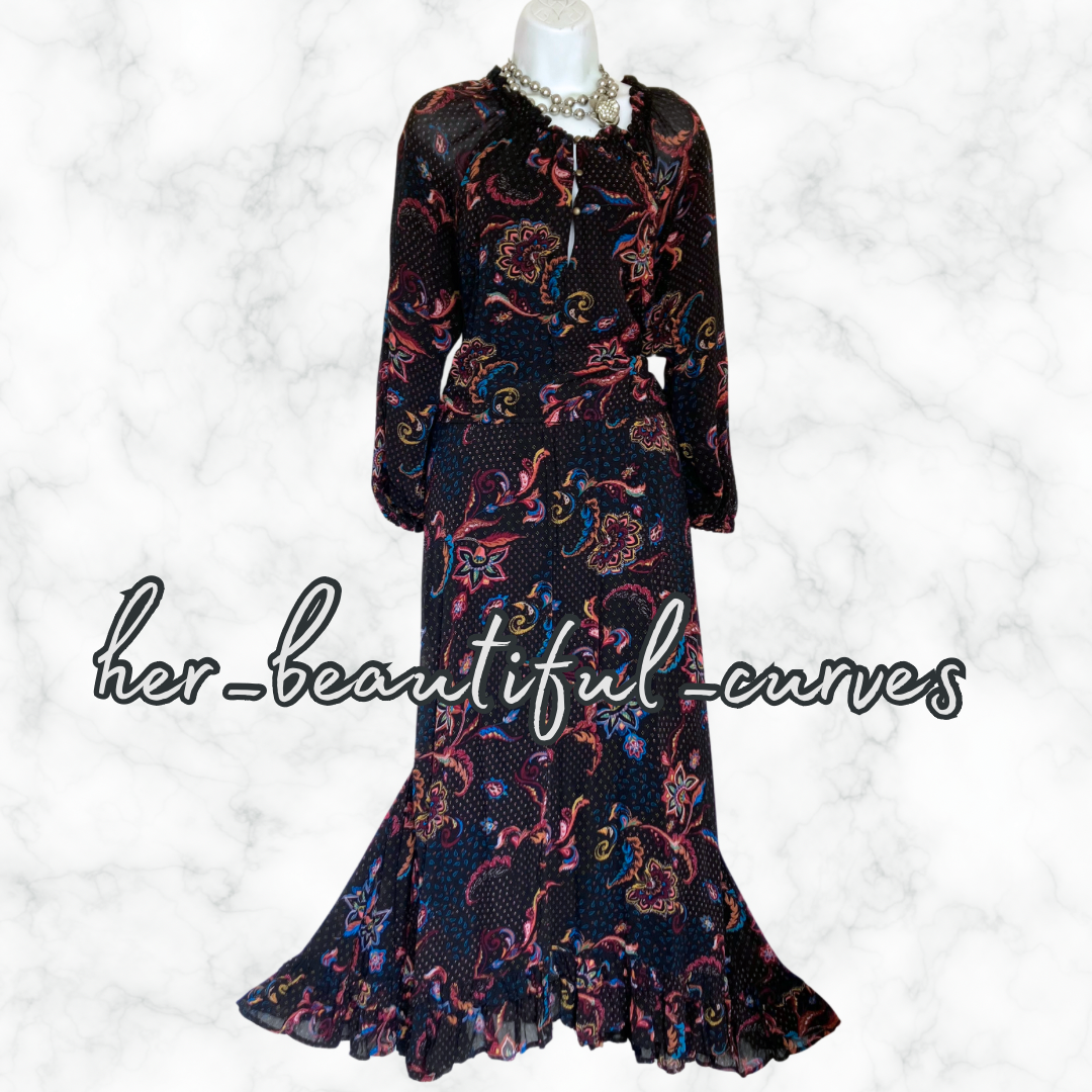 MONSOON FLORAL PRINT WEDDING OCCASION PARTY DRESS SIZE 18