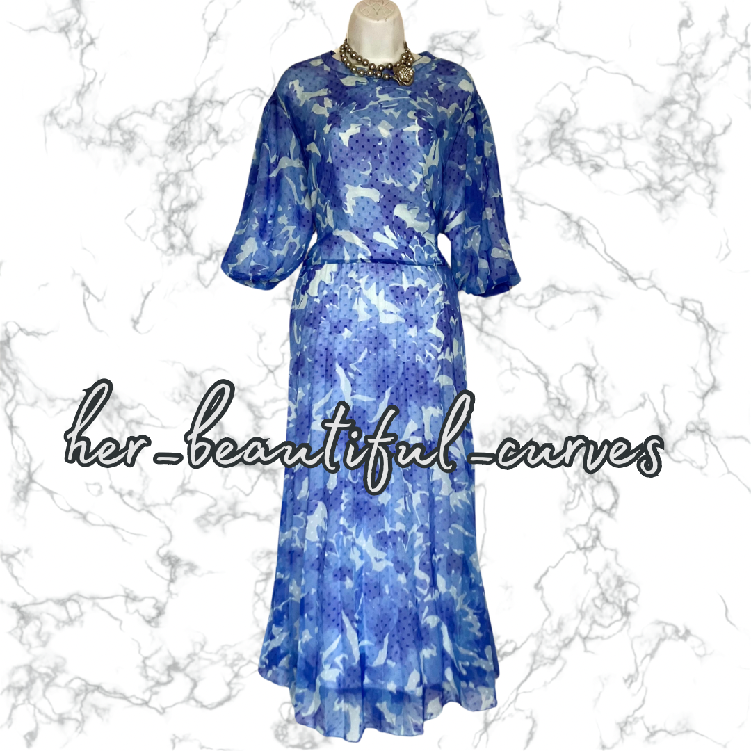 ASOS FLORAL PRINT PLEAT WEDDING OCCASION PARTY DRESS SIZE 24