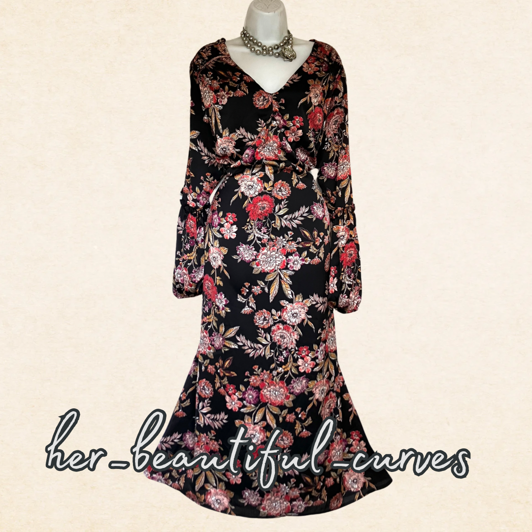 JOANNA HOPE FLORAL PRINT WEDDING OCCASION PARTY DRESS SIZE 24