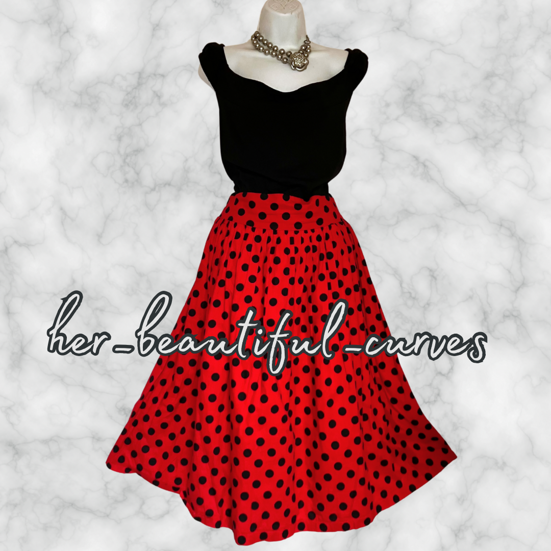 LINDY BOP POLKA DOTS VINTAGE STYLE WEDDING OCCASION PARTY DRESS SIZE 22