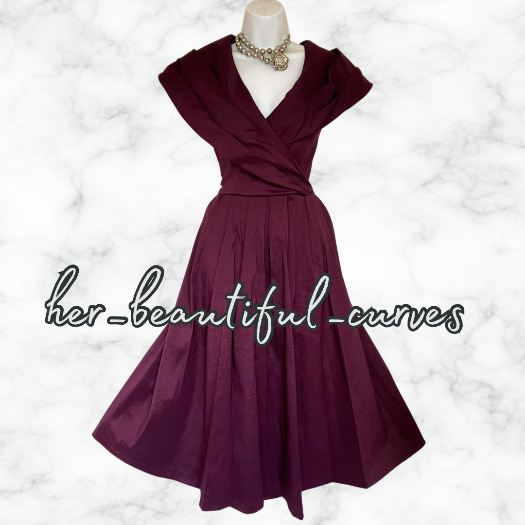 LINDY BOP VINTAGE STYLE WEDDING OCCASION PARTY DRESS SIZE 16