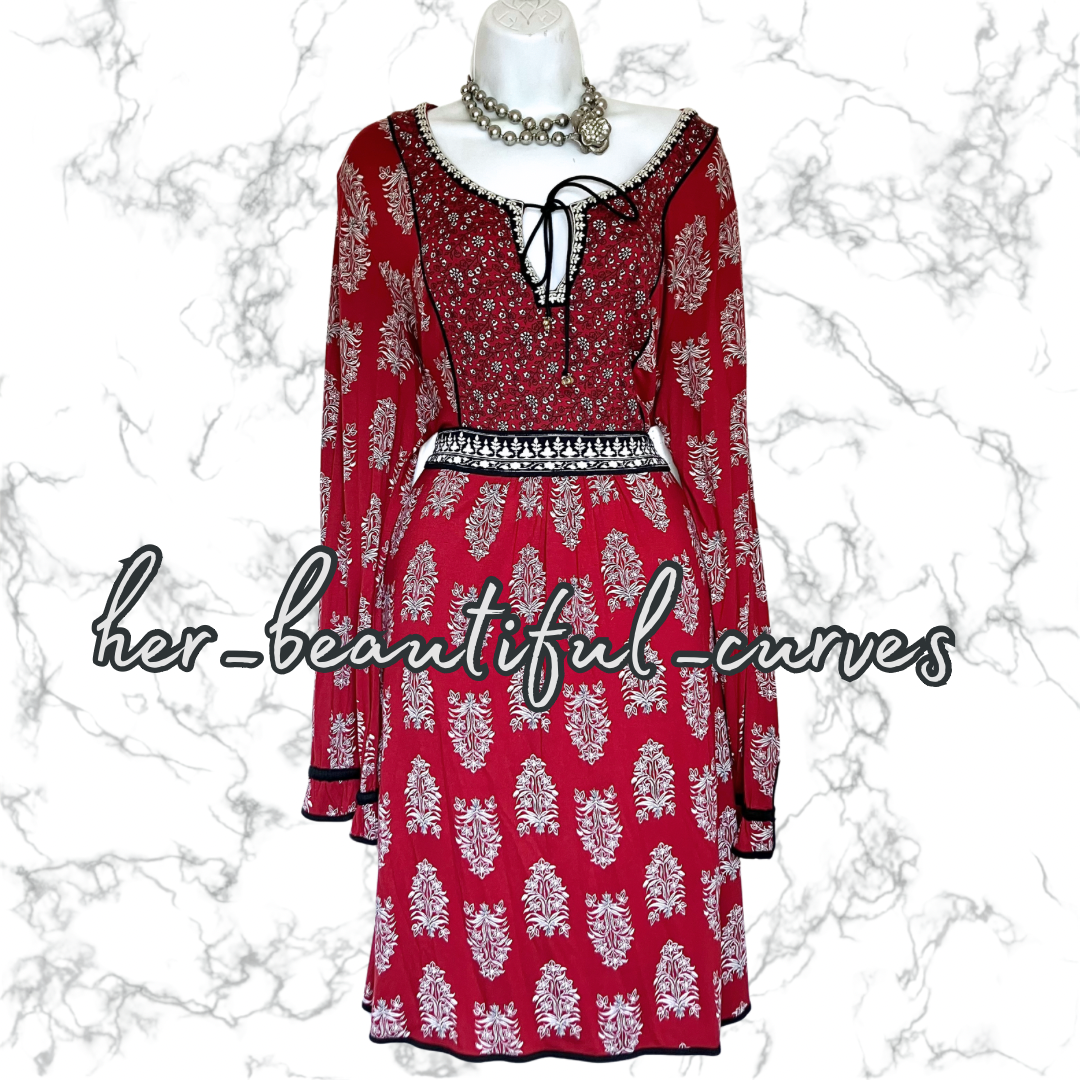 MONSOON BOHO STYLE FLORAL OCCASION PARTY DRESS SIZE 22