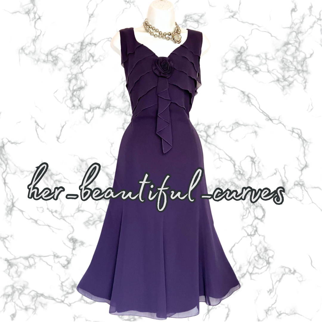 JACQUES VERT MIDI WEDDING OCCASION PARTY DRESS SIZE 20