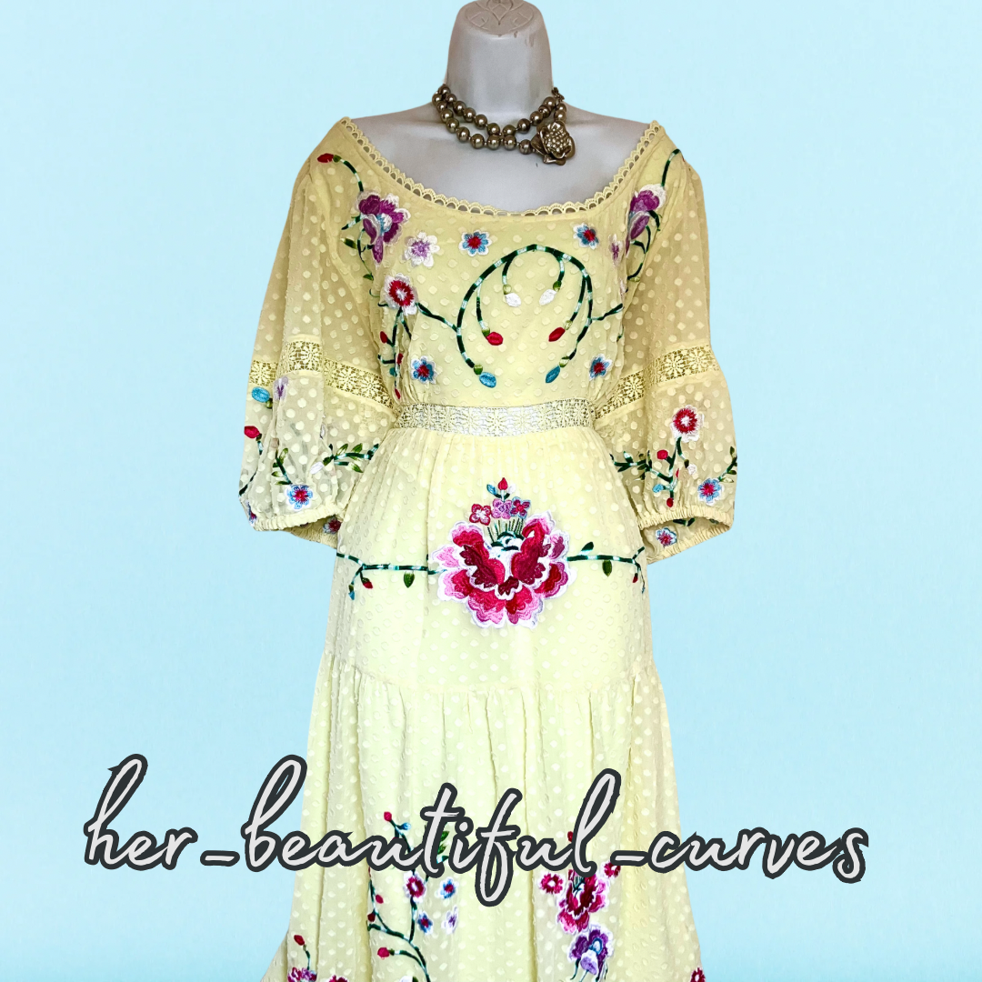 ASOS EMBROIDERED FLORAL WEDDING OCCASION PARTY DRESS SIZE 24