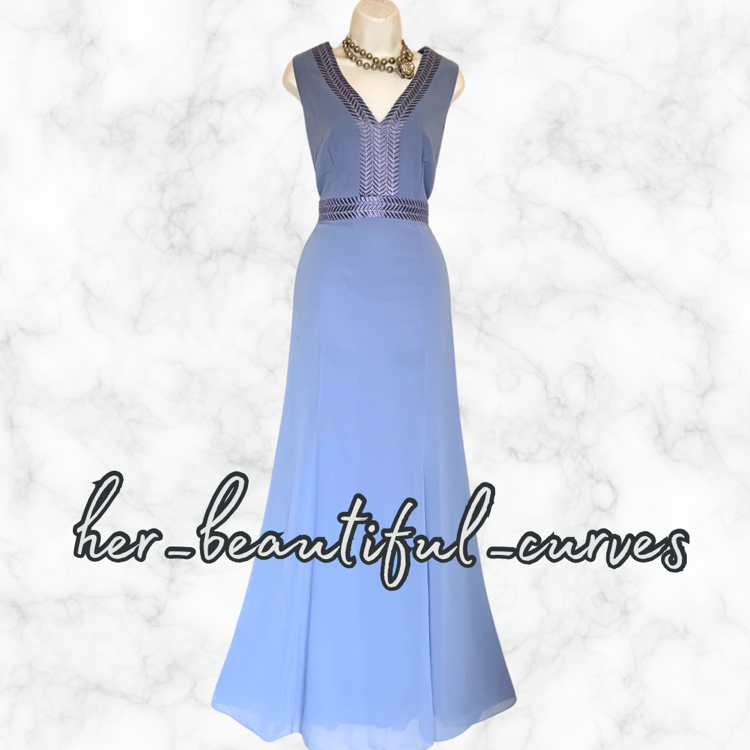 MONSOON Embroidered Maxi Occasion Wedding Evening PARTY DRESS SIZE 16
