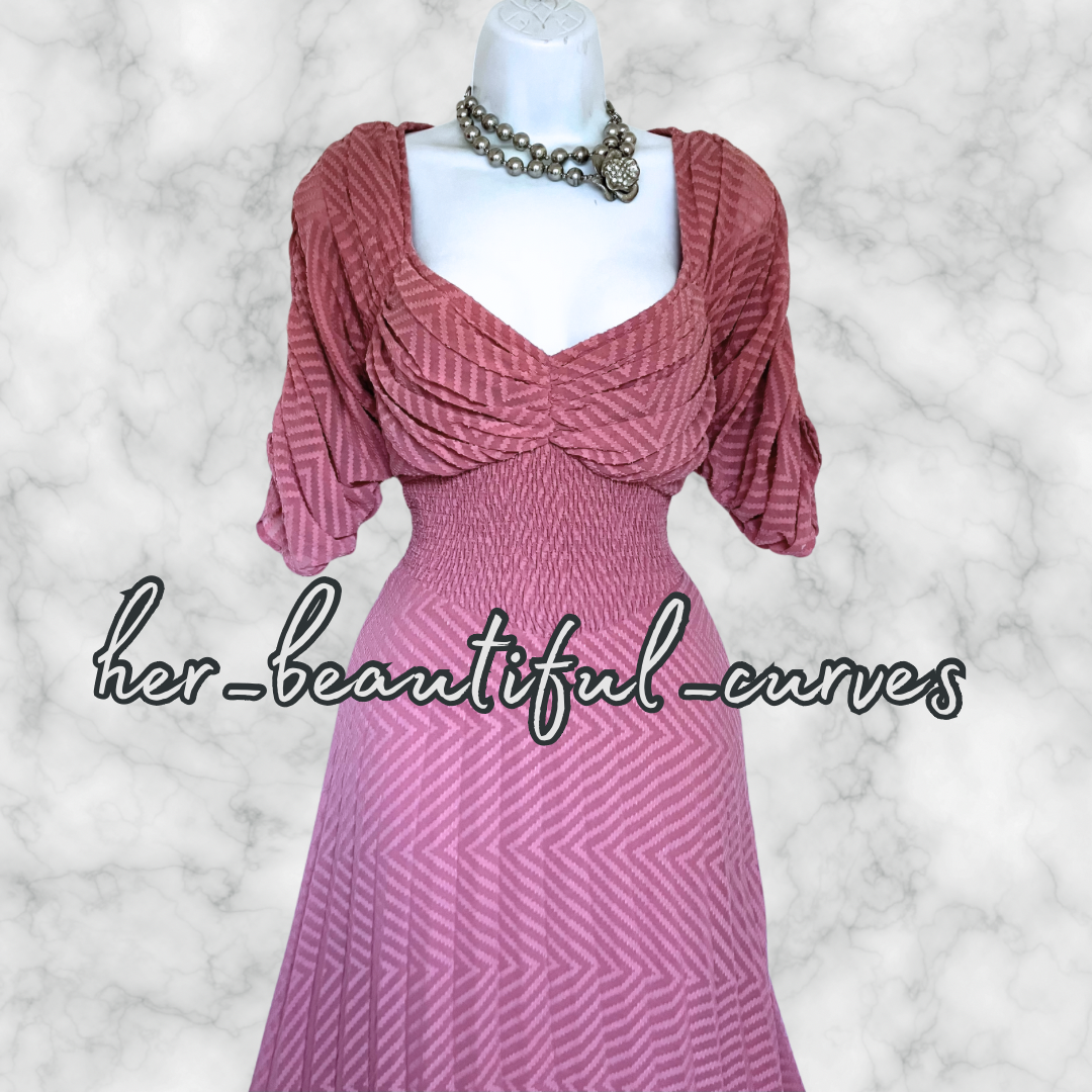 ASOS ZIGZAG PATTERN PLEATED OCCASION WEDDING PARTY DRESS SIZE 16