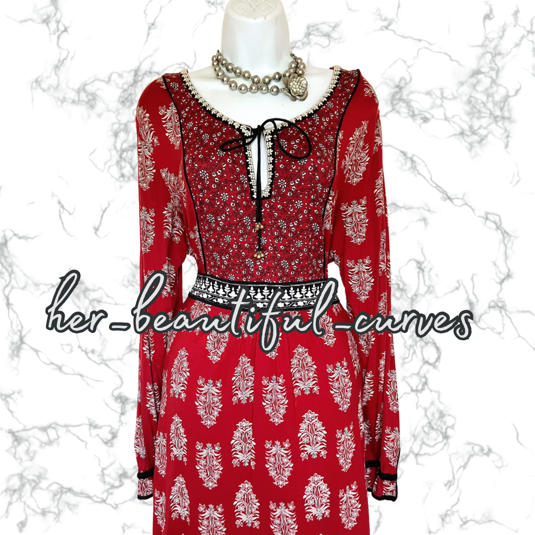 MONSOON BOHO STYLE FLORAL OCCASION PARTY DRESS SIZE 22