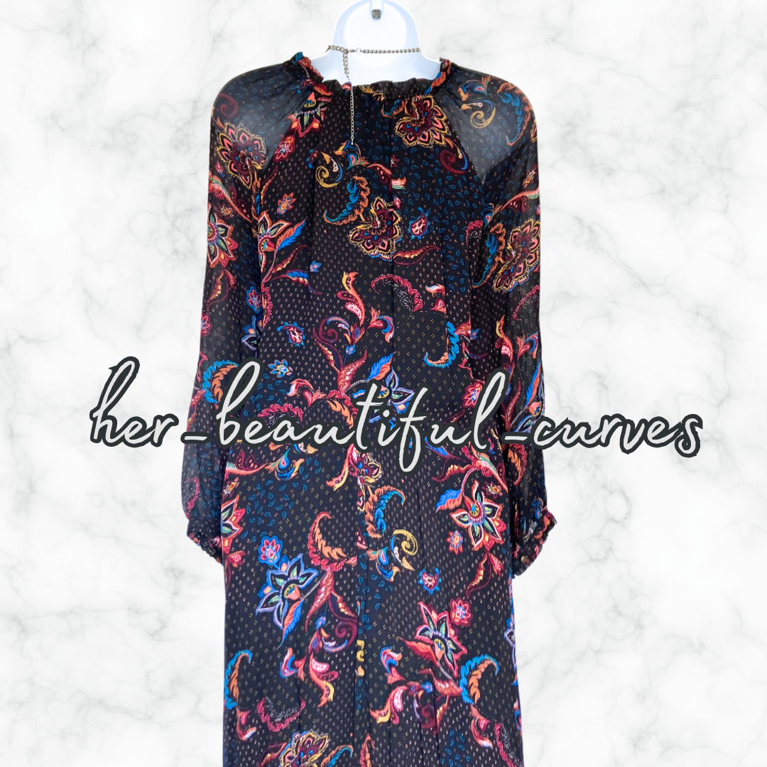 MONSOON FLORAL PRINT WEDDING OCCASION PARTY DRESS SIZE 18