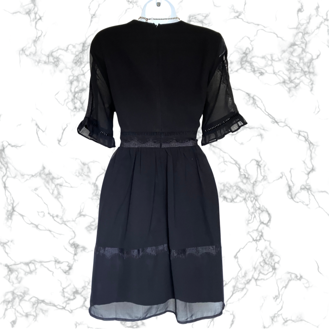 ASOS EMBROIDERED FLORAL PATTERN OCCASION PARTY DRESS SIZE 14