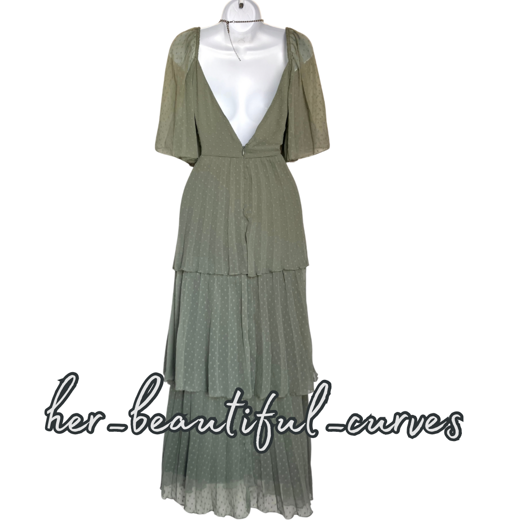 ASOS TIERED WEDDING OCCASION PARTY DRESS SIZE 14