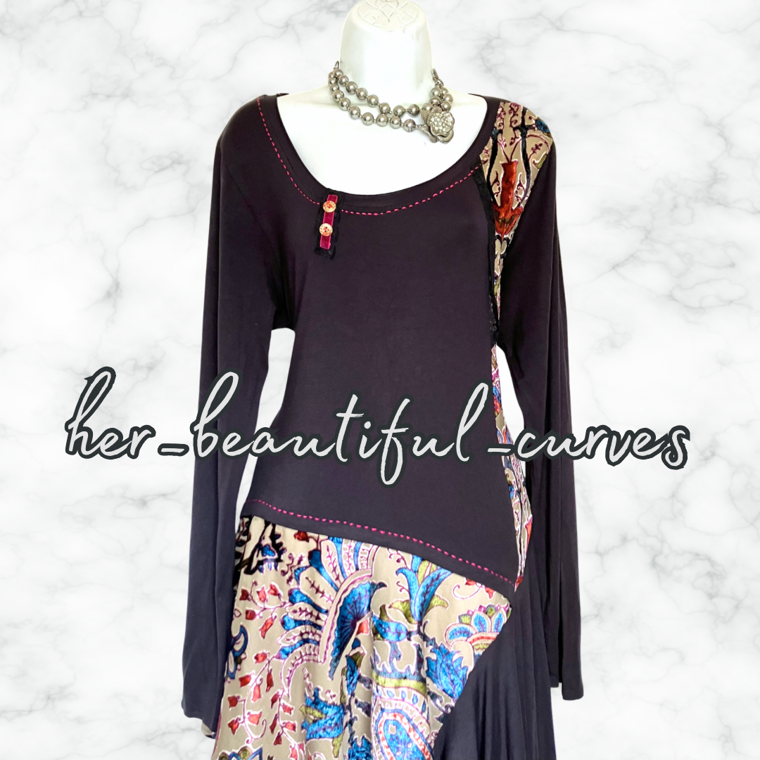 JOE BROWNS QUIRKY & UNIQUE JERSEY PARTY DRESS SIZE 18