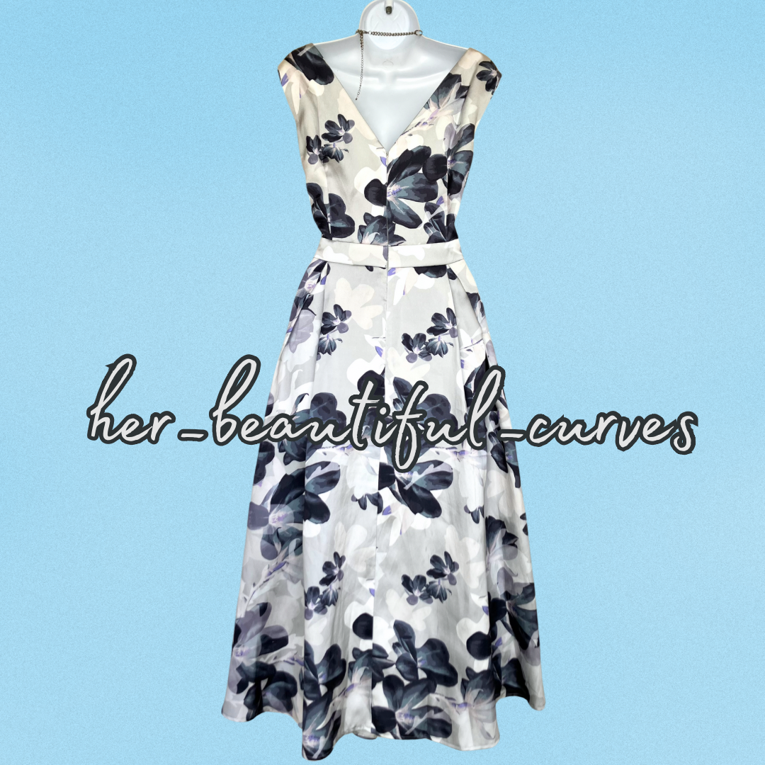 JOANNA HOPE FLORAL PRINT WEDDING OCCASION PARTY DRESS SIZE 18