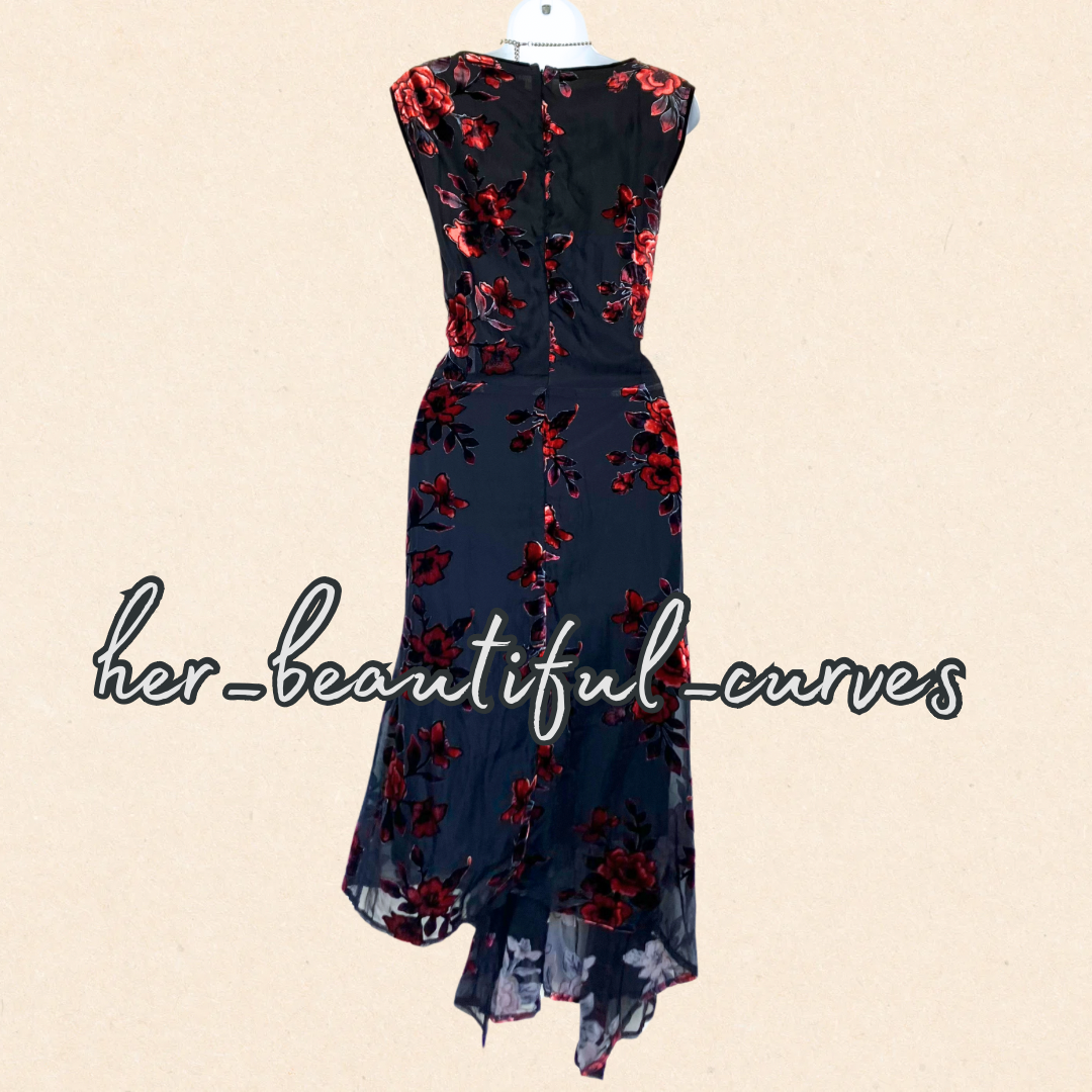 JOE BROWNS JACQUARD FLORAL WEDDING OCCASION PARTY DRESS SIZE 18