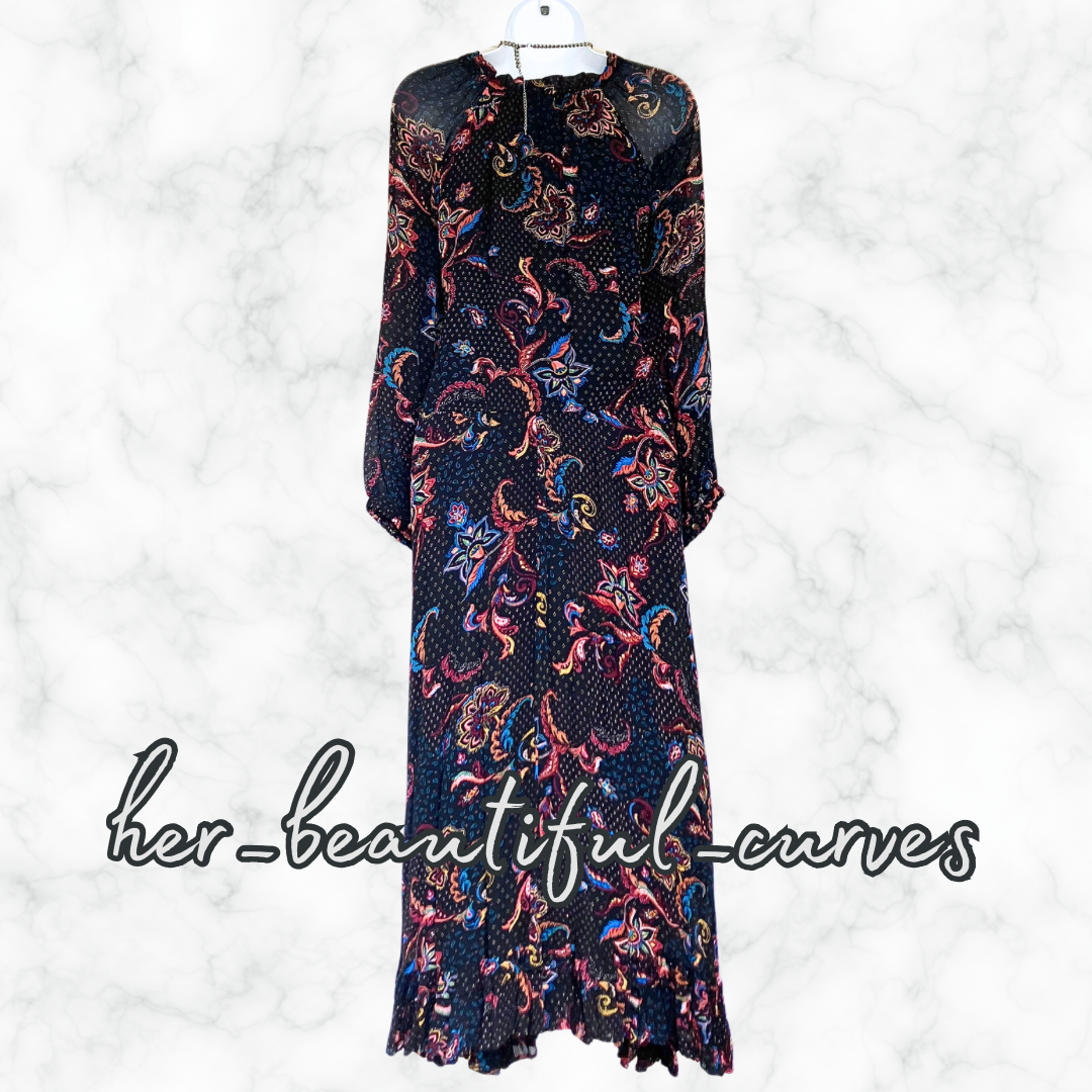 MONSOON FLORAL PRINT WEDDING OCCASION PARTY DRESS SIZE 18