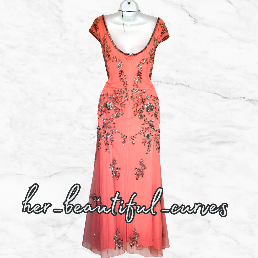 JOANNA HOPE SEQUINED BEADED EMBELLISHED WEDDING OCCASION PARTY DRESS SIZE 18 new